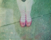 Red Shoes Wizard of Oz Inspired Holga Photography Print - There's No Place Like Home - 12x12