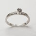 SALE 3 mm April Birthstone Stacking Ring / Ready to Ship in Size 8