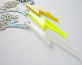 Lightning bolt necklace - Laser cut acrylic