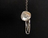 Crystal Pillar in Sterling Silver - Bridal Necklace, Wedding Necklace, Gift for Bridesmaids