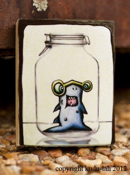 Shark Jr (Mason Jar Critter Art)