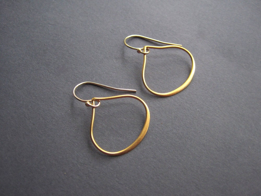 Vermeil Earrings - Gold Earrings - Minimal Earrings - Hoop Earrings