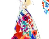 Flourish II // FASHION ILLUSTRATION // A3 Giclée print