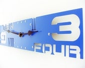 Outnumbered IV Modern Wall Clock (Wildflower Blue) Custom Colors Available