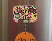 dishwasher magnet - bottle caps