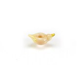 Ivory Trollbead bird, bird Troll bead, European cham bead bird, lampwork - French Vanilla