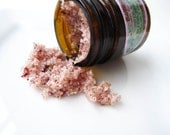 Sea Salt Scrub // Sweet Rose // Organic Handmade Herbal// Moisturizing//Exfoliating Natural Body Polish - Sample 1 oz