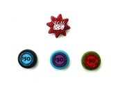 Magnet set of 4, Vegas, Gamble, Glitter