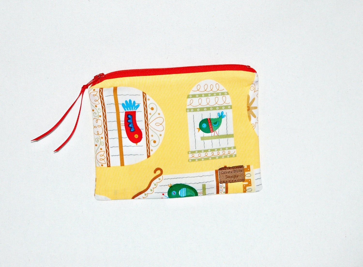 CLEARANCE - Bird in a Guilded Cage - Reusable Snack Size Bag -  Eco Friendly - Zippered Bag - Zipper Closure