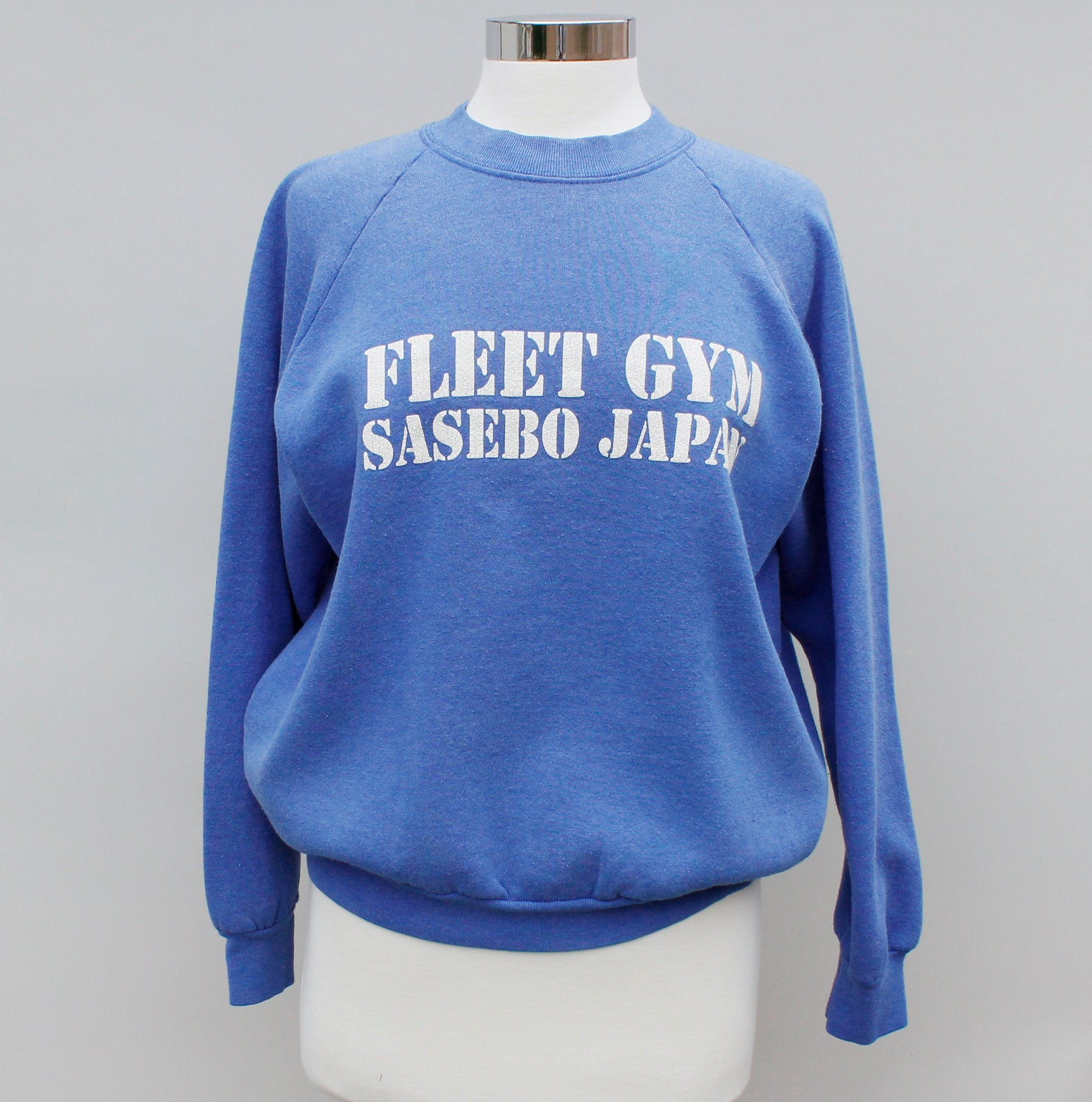 80s Vintage Sasebo Japan Fleet Gym Sweatshirt - medium