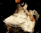StoryviLLe BeBe  d'OR...with a hEart of gold...New Orleans haunted bebe art doLL of clay