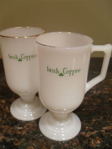 Vintage Irish Coffee mugs - a pair to share