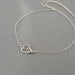 Cloud necklace, sterling silver small dainty charm pendant, everyday jewelry, by balance9