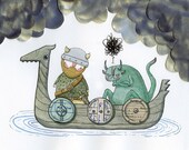 Eldric and the Reluctant Snörg - A4 Print