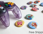 Super Smash Bros. BUTTONS - Free Shipping