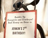 Wild West Birthday Invitation