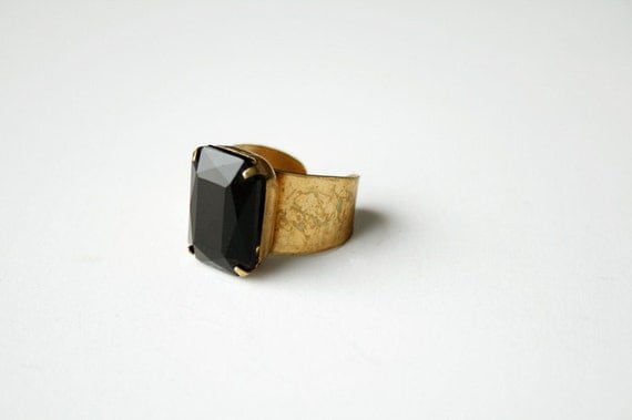 The black octagon ring