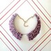 Floral Collar Necklace, Festival Wear, Club Kid, Clueless, Peter Pan Necklace with Pink Roses