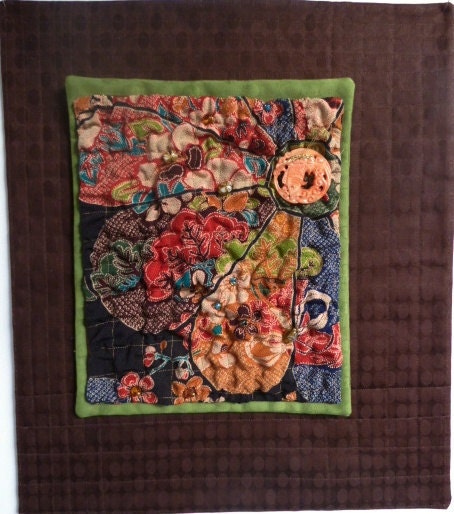 Fiber Art - Quilted Kimono Wall Hanging