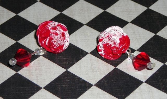 Painting the roses red Earrings