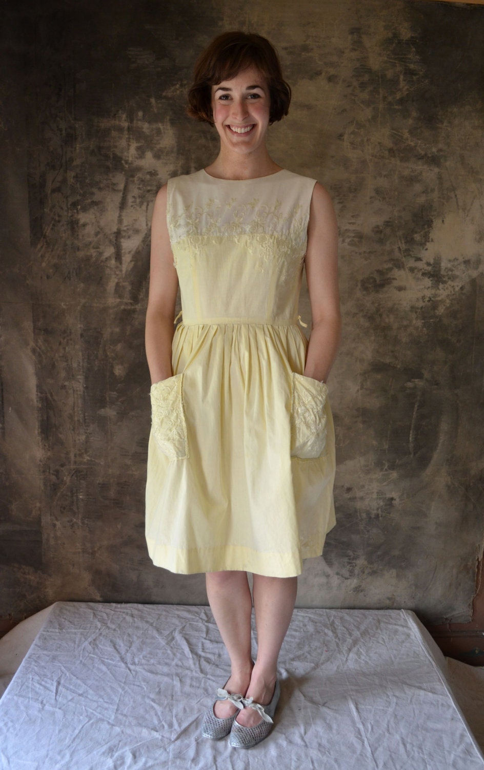 1950s  Buttercup Summer Sun Dress - Petrune