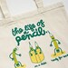 Life of a Pencil - Tote Bag - screen printed, tote bag, hand lettering, typographic print, shopping bag, eco bag