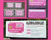 Mall Scavenger Hunt Party Collection with Invitation, EDITABLE Text Printable PDF file - you personalize at home with Adobe Reader