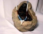Heishi Shell  Necklace with Natural Shark Tooth 1