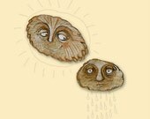 Different Dispositions Print - Emotion Face Art Print - Face Moods Print - Limited Edition Giclee Print - Giclee Art Print