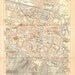 1949 City Plan Bologna, Italy, Street Map