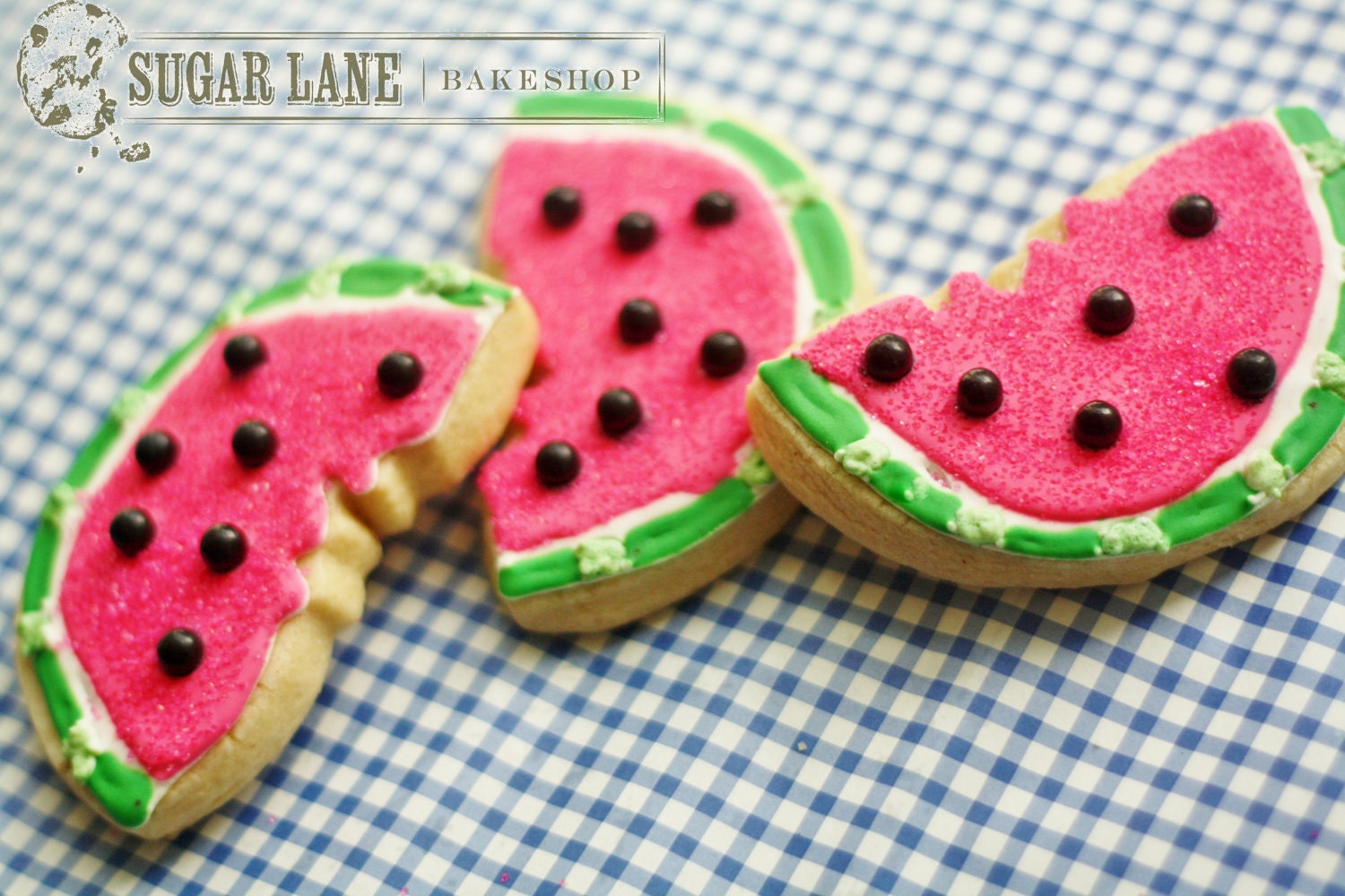 Juicy Watermelon Decorated Sugar Cookies - Summer Edibles