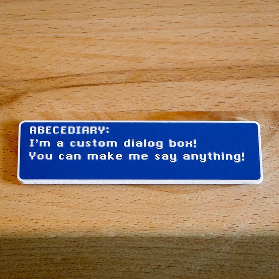 Custom Final Fantasy VI Dialog Box Magnet
