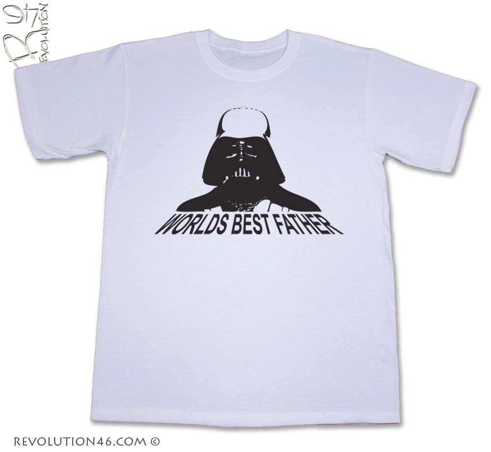 Darth Vader T-Shirt - Worlds Best Father - Men's/New Dad Graphic T-Shirt