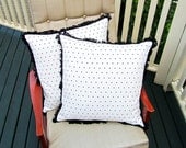 SALE - Polka dot fancy cushion covers (pair)
