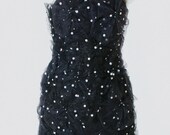 OLIVIA - Handmade Black Satin One Shoulder Cocktail Dress