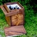 Igloo - Picnic Cooler - Insulated Carton - Wooden Cooler - Beer Cooler  - Rustic Wood Igloo