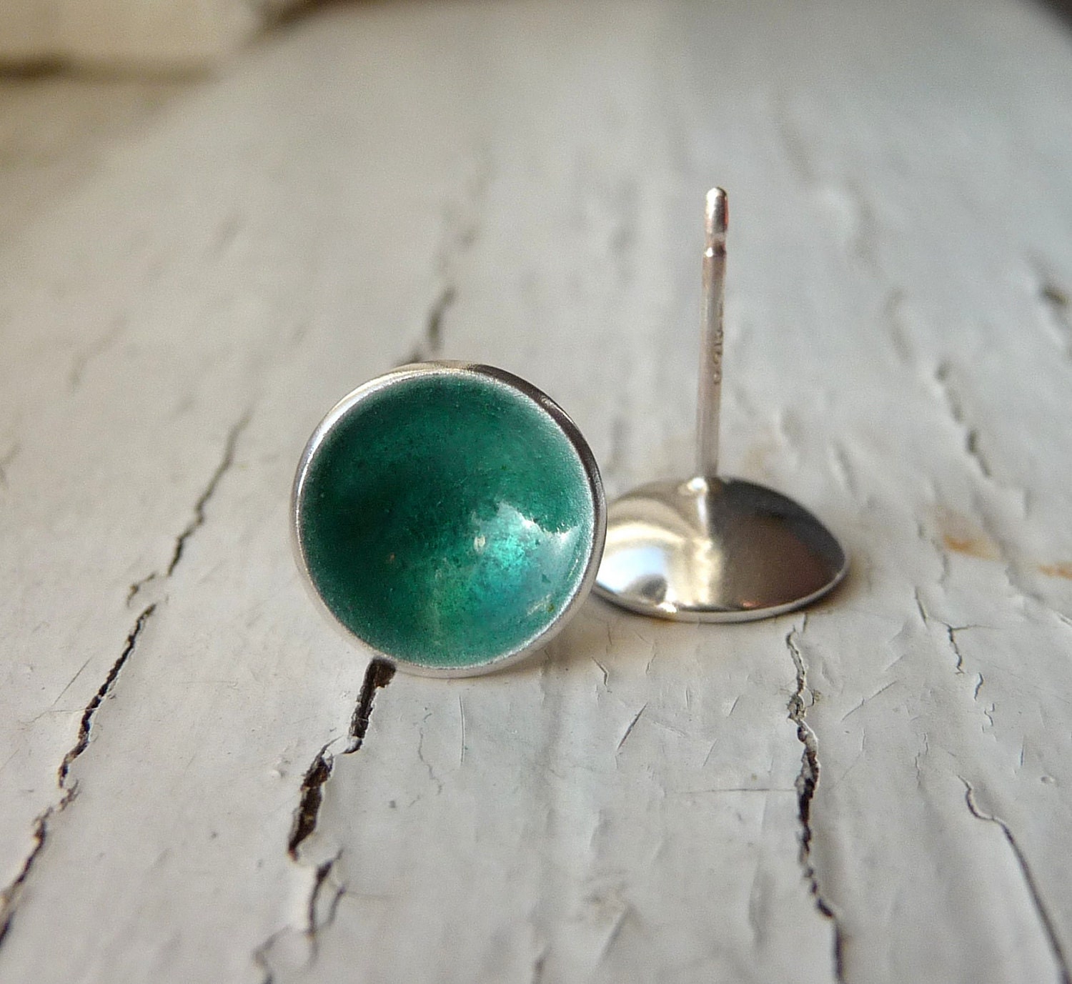 spruce dot earrings