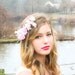 sweet pea flower band flower hairpiece