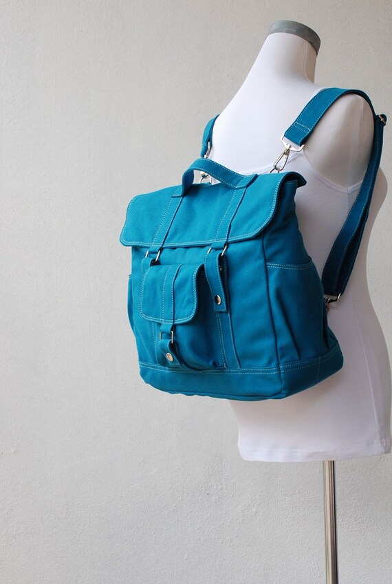 Fathers Day SALE up to 20% -Pico2 Backpack in Dark Teal (Water Resistant) Satchel / Laptop / Shoulder / Rucksack / School / Messenger