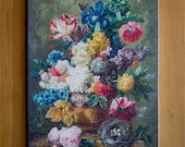 Jigsaw Puzzle, Handmade, Wooden, 116 pieces - "Flowers In a Vase"