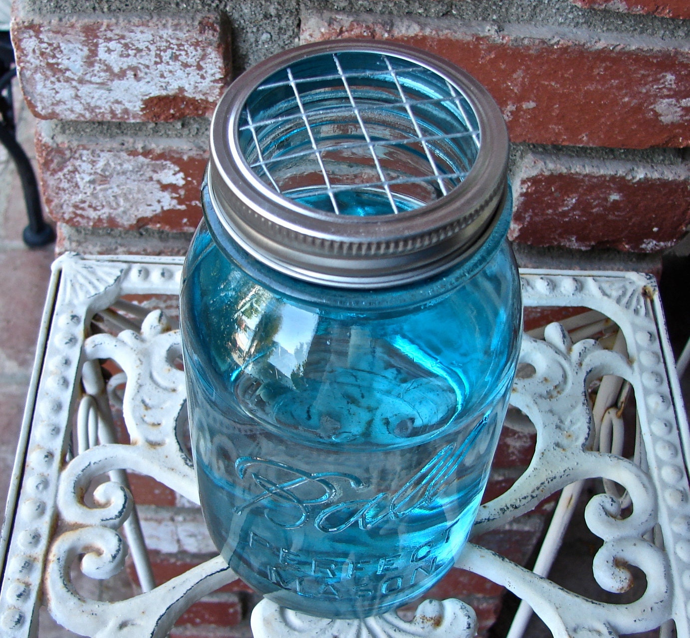 Hand Made Mason jar Frog Lids - Two Pieces - Fits All Standard Mason Jars