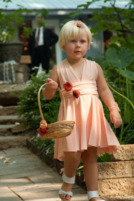 Flower Girl infinity   Jr Bridesmaids    custom made to little girls measurement