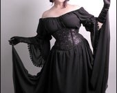 Theda Skirt by Kambriel - black semi-sheer
