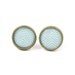 Mint Green Chevron Stud Earrings - Mint Pastel Jewelry - Mint Chevron Earring Posts