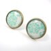 Mint Stud Earrings - Floral Jewelry - Mint Pastel Jewelry