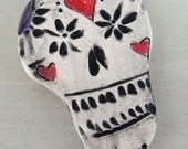 Porcelain Day of the Dead Skull