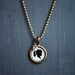 custom silhouette necklace . one pendant . small size