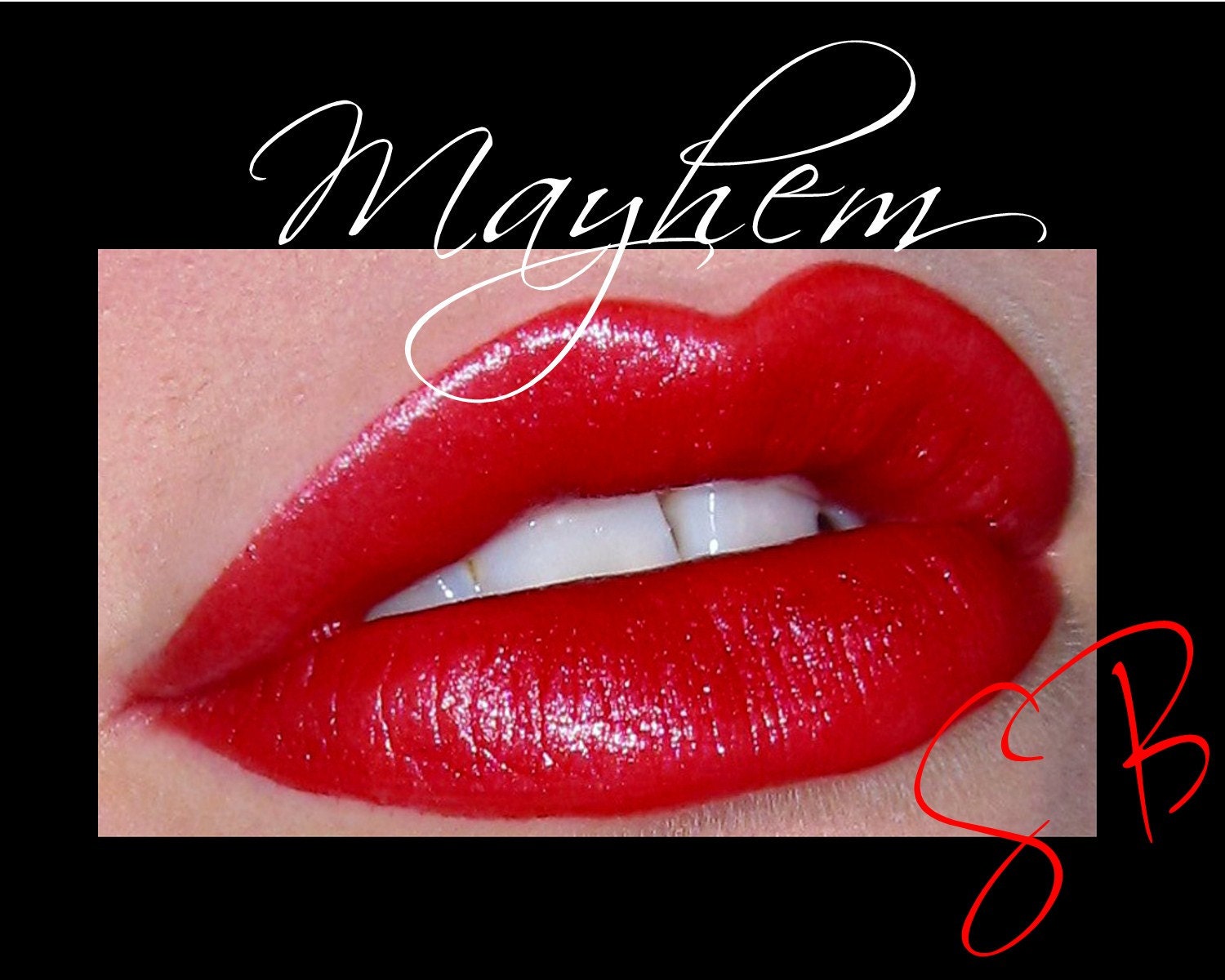 Mayhem-(Medium Red) Cheek and Lip Color Mineral makeup Lipstick