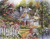 Cottage Living Cross Stitch Pattern PDF