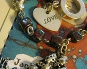 Skulls Charm Bracelet